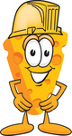 Wedge Of Orange Swiss Cheese Mascot Cartoon Character Running Fast